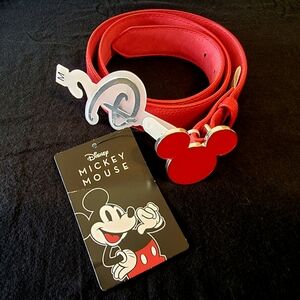 NWT! Disney Mickey Mouse Red Belt for Women Size M